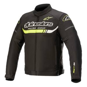 For T-SP S Ignition WP Jacket Breathable Cordura Motorcycle Auto Racing <b>Black</b> <b>Hi</b>-<b>Vis</b> Yellow Fluorescent S 4 Season for - Product Image 1