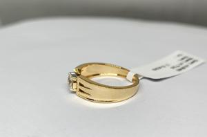 Anillo de Compromiso Solitario con Diamante Natural de Calidad Estándar, Oro Amarillo de 14k, 0.620 CT, Chapado en Rodio, Certificado IGI de Lujo - Product Image 4