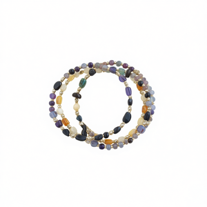 Elegant Gold Plated Fashion <b>Beaded</b> <b>Bracelets</b> with Vibrant Stone Beads Stylish Everyday Wear for Resale - Product Image 3