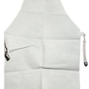 Delantal de forma ancha de tacto pesado, delantal de lazo apretado de grano de cuero, tienda, parrilla, cocina, trabajo, salpicaduras de aceite, delantal de protección de sello resistente - Product Image 6