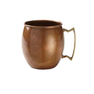 Taza de mula de Moscú de cobre puro con acabado brillante para bebidas frías, cerveza, vino, uso para beber, Bar, Hotel, decoración del hogar - Product Image 3