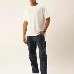 Pantalon de jogging personnalisé 100% coton pour homme, de haute qualité, lourd, avec grande poche, motif droit, devant plat, léger - Product Image 3