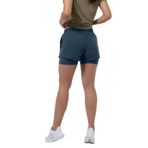 Fournisseur direct d'usine Shorts double couche pour femmes Produit le plus vendu Shorts de course pour femmes sur mesure à vendre - Product Image 5