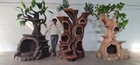 Arbre à chat KNT Creations en FRP, design moderne et luxueux, en plastique, pour la maison et le jardin, imperméable, adapté aux animaux domestiques, léger, décoration intérieure