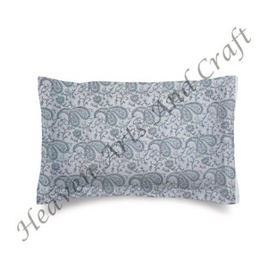 Funda de Almohada 100% Algodón con Estampado Étnico Indio de Flores, Personalizable, para Decoración del Hogar u Hotel, Colorida - Product Image 5