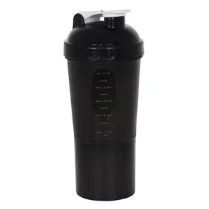 Botella agitadora para gimnasio, botella de agua agitadora sin BPA personalizada para proteínas, botella de agua de plástico de grado alimenticio para ejercicio y Fitness