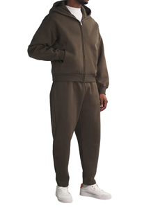 Sweat à capuche zippé surdimensionné pour hommes veste polaire chaude d'hiver sweat à capuche décontracté coupe ample Streetwear Outwear manteau - Product Image 2