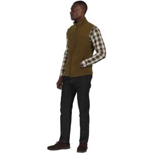 2024 nuevo chaleco transpirable de alta calidad OEM para hombre, chaquetas cálidas suaves de lana, chaleco de lana de algodón sin mangas para invierno - Product Image 3