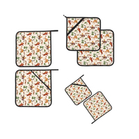 Prix de gros, porte-ustensiles en coton pur personnalisé avec impression par sublimation et logo de marque