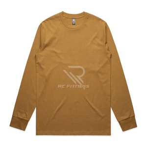 เสื้อยืดแขนยาวผู้ชาย ผ้าฝ้าย 100% ดีไซน์ระบายอากาศเพื่อความสบายและเย็นสบาย - Product Image 5