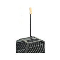 Vente directe d'usine Mini foyer à charbon de bois Grill en acier enduit de poudre de qualité alimentaire pour les fêtes de jardin Utilisation en extérieur