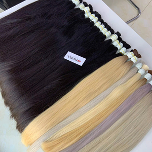 Extensiones de cabello a granel Producto de Venta caliente 2025 Color negro natural recto 100% cabello vietnamita envío rápido - Product Image 1