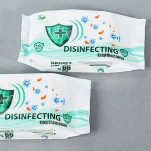 Kawaii 1 paquete de 20 toallitas limpiadoras perfumadas de hierba de limón natural, seguras y suaves para uso familiar - Product Image 2