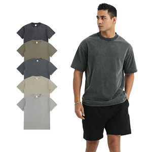 BlanqWear <b>Mens</b> O-Neck Short Sleeve <b>Fleece</b> Formal T-<b>Shirt</b> Loose Fit Premium 100% Cotton 280g Anti-Bacterial Quick Dry - Product Image 1