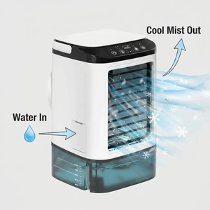 Aire Acondicionado Portátil Personal con Ventilador de Enfriamiento Ultrasónico, Fuente de Alimentación AC/Batería/USB/DC para Uso en Habitaciones y Automóviles, con WiFi - Product Image 6