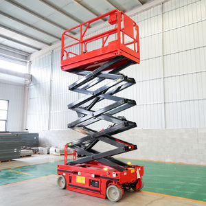 Plataforma Elevadora China con Función de Advertencia de Seguridad, Elevador de Tijera Autopropulsado de 6m-14m en Venta - Product Image 1