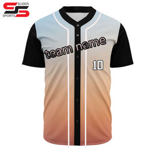 Custom High Quality Baseball Jersey Full Button Sublimation Uniform for Men Women Youth Softball Usage Blank Pattern - Product Image 3