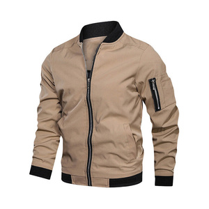 Custom Street Style Windproof Breathable Custom Wholesale Blank Bomber <b>Jacket</b> - Product Image 1