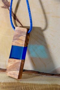 Smart Quality Charming Wood & Resin Unique Design Wholesale Pendant Type Necklace Necklace Fashion Jewelry <b>Accessories</b> Women - Product Image 3