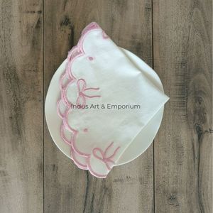 Serviettes de table modernes faites à la main de haute qualité 100% coton délavé, taille/couleur personnalisables pour les fêtes, les mariages et l'usage domestique - Product Image 3