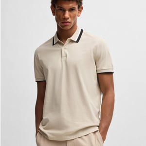 Nueva moda de alta calidad Paddy Active Polos con rayas en contraste 100% algodón Golf & Casual Streetwear Polos para hombres - Product Image 1