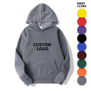 Oem custom Pull-over grande taille polaire 100% coton Sweats à capuche pour hommes surdimensionnés hiver poids lourd personnalisés - Product Image 1