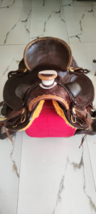 Premium Leather Hand Made Designer Durable Comfortable Racing Western English Horse Saddle Wood <b>Plastic</b> <b>Tree</b> High Quality - Product Image 2