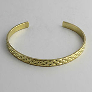 1940 California verde Floral Año Nuevo marrón envejecido brazalete de latón joyería de vampiro brazalete de alambre de latón americano joyería de Navidad - Product Image 2