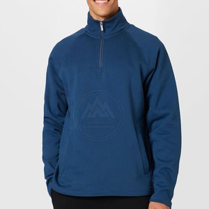 เสื้อสเวตเตอร์สวมหัวแบบมีซิปครึ่งแขนยาวผ้าระบายอากาศได้ดีตกแต่งโลโก้สำหรับสวมใส่กลางแจ้งในฤดูหนาว - Product Image 2