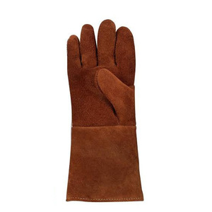 Gants de soudure en cuir de vache, résistants à la chaleur, gants de travail de protection, antidérapants, respirants, taille personnalisée - Product Image 2
