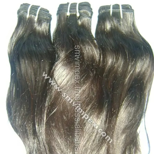 Un donante mejor tejido de cabello crudo. 100% Tejido de cabello humano remy sin procesar. Venta caliente extensión de cabello Remy DE LA India. - Product Image 1