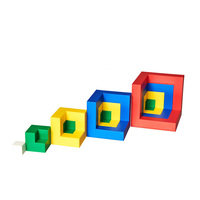 Cube Logic HiPS Plastic Puzzle Building Block Set Modern Buildings Theme 15-Piece Educational Toy U.S.L. Enfants unisexes âgés de 5 à 7 ans