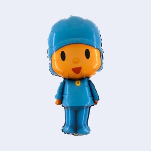 Pallone in lamina metallica Pocoyo 76 cm, decorazione per feste di compleanno per bambini - Product Image 1