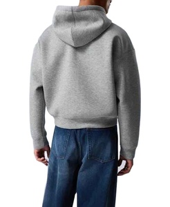 Fabricantes de alta calidad Drop Shoulder Heavy Weight French Terry Oversized 400 500gsm Zip up Men Cropped Boxy Hoodies - Product Image 2