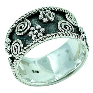 Navya Craft 925 Sterling Silver Handmade Designer <b>Ring</b> Band for Women Custom Sizes 4-13 Casual for Christmas Anniversary - Product Image 1