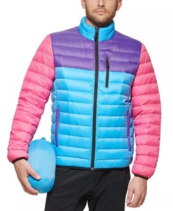 Men's Lightweight Waterproof Reversible Bomber <b>Jacket</b> Custom Logo Plus Size with Stand Collar <b>Packable</b> Hooded Polyester/Cotton - Product Image 4