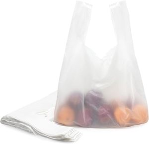 Bolsas para Camisetas, Bolsas de Plástico con Asas para Compras y Venta al por Menor, Bolsas de Plástico para Negocios - Product Image 1