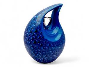 หยดน้ำตาโกศไข่มุกสีฟ้าขนาดใหญ่สำหรับมนุษย์ขี้เถ้ากระดูกขนาด10นิ้ว/25เซนติเมตรเก็บได้200lbs - Product Image 4