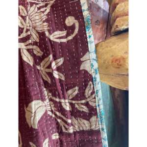 Chaqueta Kantha Vintage de Otoño para Mujer, Estilo Japonés Monocromático, Blazer Acolchado con Relleno de Algodón, Diseño Reversible, Patchwork Personalizado - Product Image 2