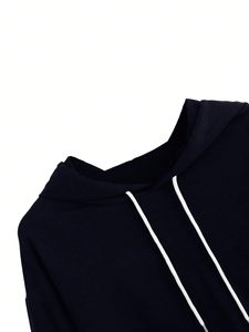 Sudaderas Cortas de Invierno para Mujer con Logotipo Personalizado al por Mayor, Diseño con Capucha en la Parte Delantera, Poliéster/Algodón de Alta Calidad, Servicio OEM, Más Vendidas - Product Image 4