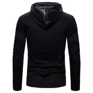 Top Trending mejor calidad cosas suaves Hombres Sudaderas con capucha de cuero duraderas hechas a medida para hombres en su propio logotipo - Product Image 3