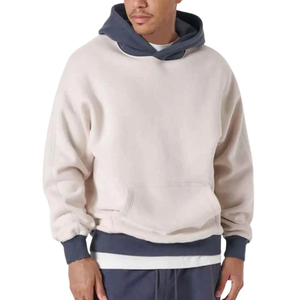 Sudadera con Capucha para Hombre, de Algodón y Forro Polar, Transpirable, Estilo Casual, Manga Larga, Color Sólido, Venta Caliente - Product Image 1