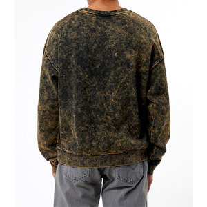 เสื้อกันหนาวมีฮู้ดสำหรับผู้ชายผ้าโพลีเอสเตอร์ผ้าฝ้ายโพลีเอสเตอร์สีเรียบเรียบธรรมดา - Product Image 4