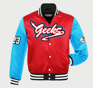 Chaqueta de poliéster satinado 100% al por mayor para hombre, bombardero impermeable de alta calidad con logotipo personalizado y cuello levantado para invierno - Product Image 3