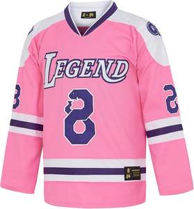 24 Mens Snakeskin Hip Hop Sport Shirt Servicio OEM personalizado para adultos Legend Ice Hockey Jersey Set Ropa deportiva - Product Image 3