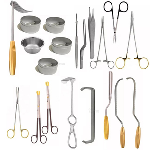 Juego de instrumentos de mamoplastia de 21 piezas, instrumentos quirúrgicos manuales de acero inoxidable de primera calidad, implantes dentales de cirugía plástica - Product Image 2
