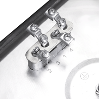 Hotstar 220x220mm P220-06 Hotplate Dapur Industri Persegi Besi Cor 2000W 230-380-440V Abu-abu