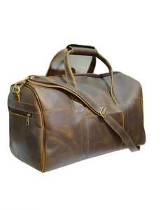 Indian Exporter Offers High Demand Genuine <b>Leather</b> <b>Duffle</b> <b>Bag</b> with Large Capacity at Wholesale Price - Product Image 6