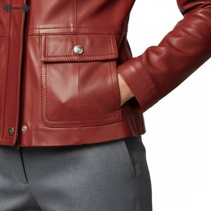 2025 New Arrival Custom Made <b>Women's</b> Leather Bomber <b>Jackets</b> <b>Corduroy</b> Plus Size Waterproof Winter Reasonable Price Sale - Product Image 5