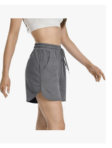 Shorts décontractés pour femmes en coton, style décontracté, ourlet arrondi, été, shorts de détente, cordon de serrage, jersey, shorts de sport, Bangladesh - Product Image 5